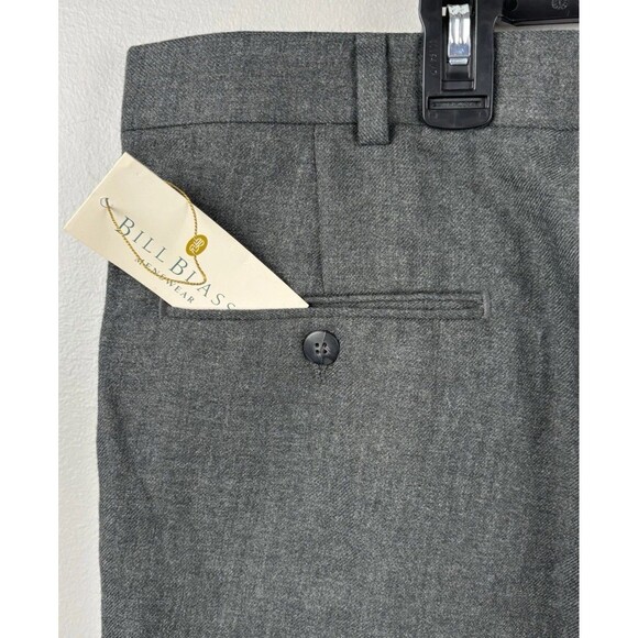 VTG Bill Blass Dress Business Men’s Pleated Pants 40x32 Gray/Grey - NWT - Picture 5 of 7